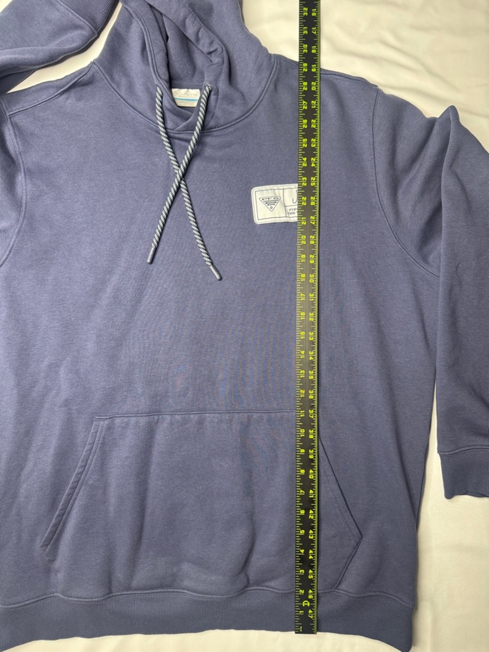 Columbia PFG Performance Fishing Gear Hoodie Blue XL First On Water - Picture 5 of 7